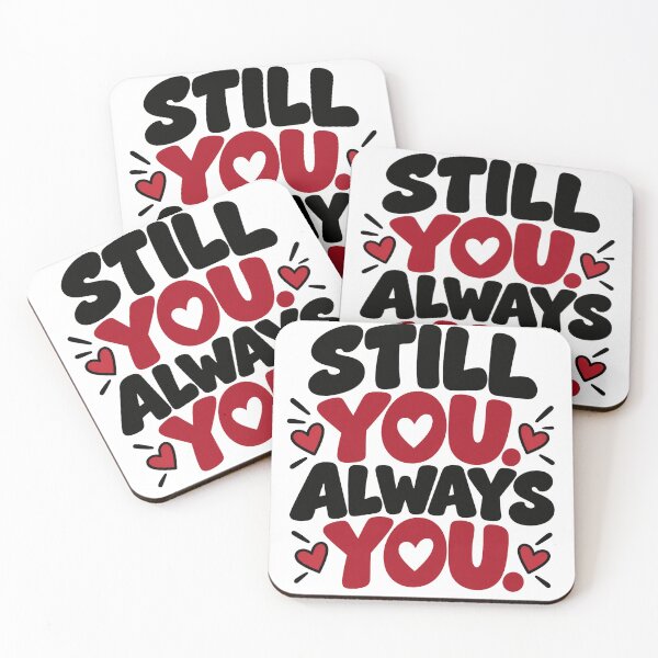 Item preview, Still You Always You – Romantic Love Heart Couple Design designed and sold by Lovestickerco.