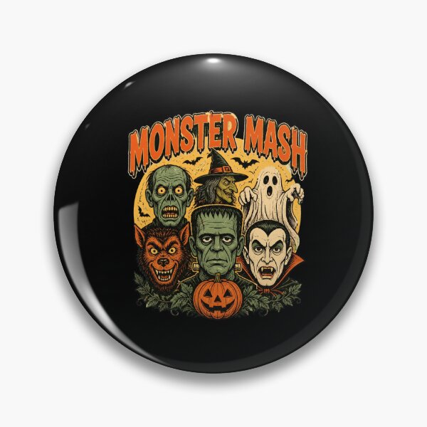 Item preview, Monster Mash Retro Halloween- Classic Monsters designed and sold by felixpalette.