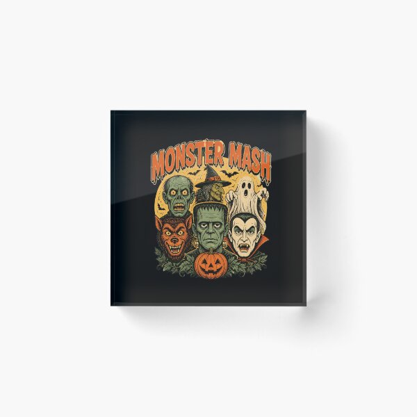 Item preview, Monster Mash Retro Halloween- Classic Monsters designed and sold by felixpalette.