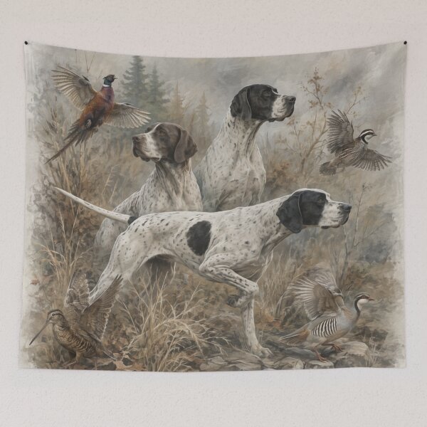 Item preview, English Pointer – The Ultimate Bird Hunting Dog | Vintage Hunting Art designed and sold by TammyHunterArt.