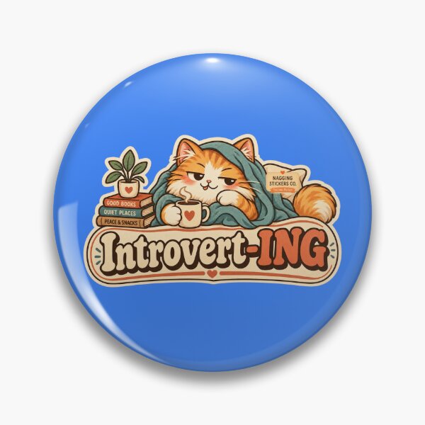 Item preview, NAGGING CAT BY NAGGINGSTICKERSCO. NAGGINGCAT INTROVERT-ING COLLECTION | ELECTRIC BLUE Edition | No.01 designed and sold by LaMaisonOfMY.
