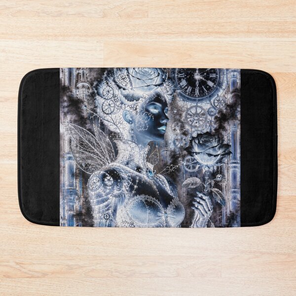 Item preview, Negative steampunk rose — fantasy mechanical queen designed and sold by Axokris.