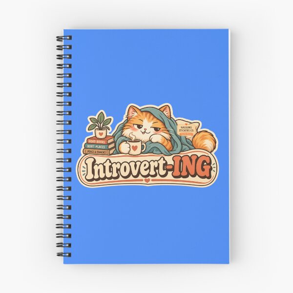 Item preview, NAGGING CAT BY NAGGINGSTICKERSCO. NAGGINGCAT INTROVERT-ING COLLECTION | ELECTRIC BLUE Edition | No.01 designed and sold by LaMaisonOfMY.