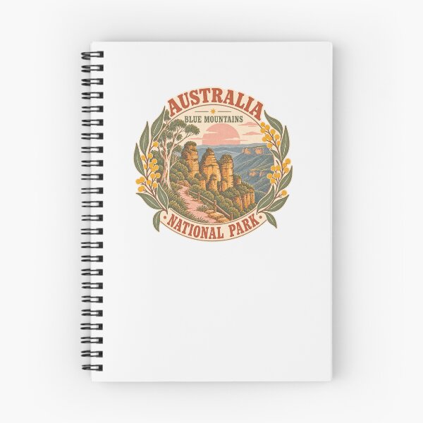 Item preview, Australia Blue Mountains National Park Three Sisters Vintage Travel designed and sold by Yellowriversss.
