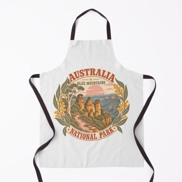 Item preview, Australia Blue Mountains National Park Three Sisters Vintage Travel designed and sold by Yellowriversss.