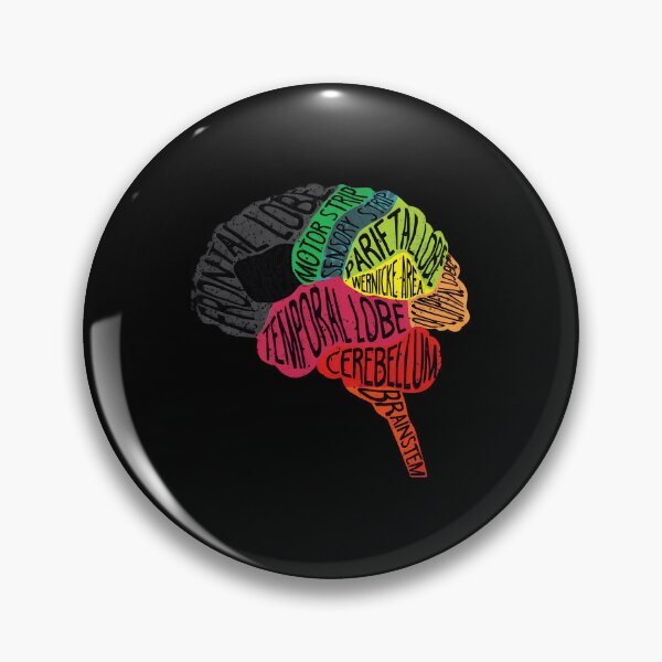 Item preview, Brain Anatomy Text Art Design designed and sold by reagorempe.