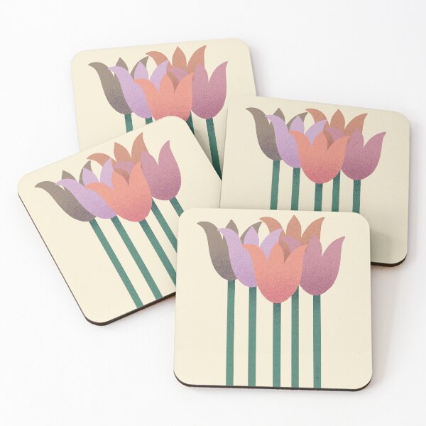 Item preview, Copy of Flower Market - Pastel Abstract Tulips on Cream designed and sold by DuckyRubin.