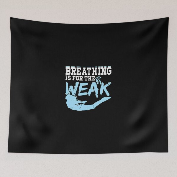 Item preview, Breathing is for the Weak Swimmer Graphic designed and sold by falsoyazeis.