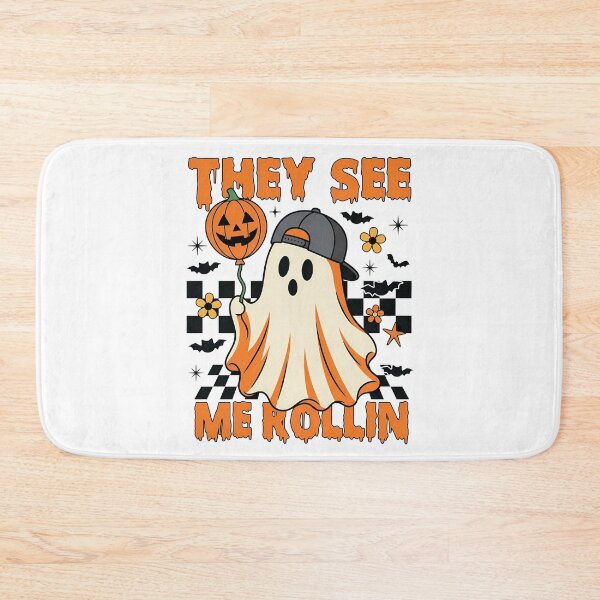 Item preview, They See Me Rollin Cute Halloween Ghost Kids designed and sold by KroghDs.