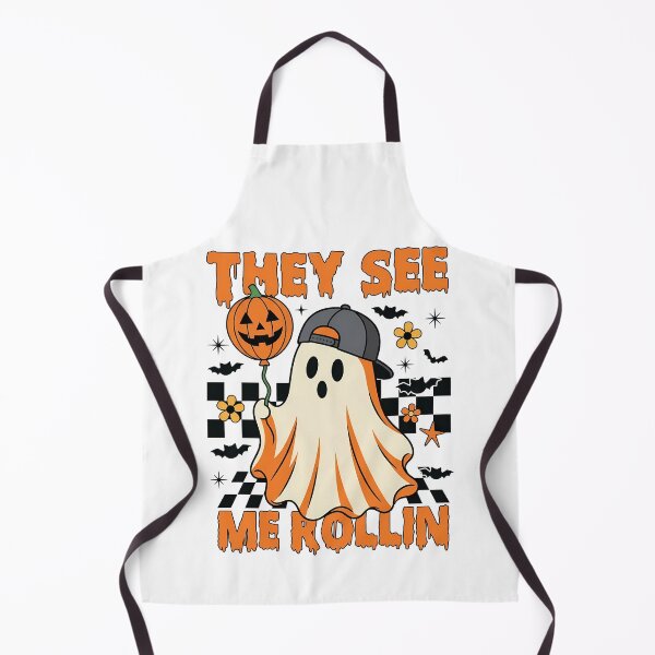 Item preview, They See Me Rollin Cute Halloween Ghost Kids designed and sold by KroghDs.