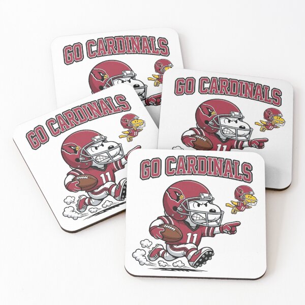Item preview, Snoopy Go Cardinals Football Fan Art designed and sold by CaneufeyCip.