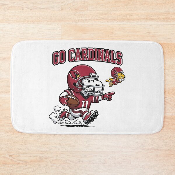 Item preview, Snoopy Go Cardinals Football Fan Art designed and sold by CaneufeyCip.