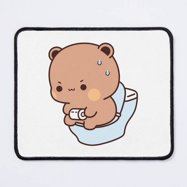 Item preview, Cute Dudu Bear Sitting on Toilet designed and sold by Tom-Riley.