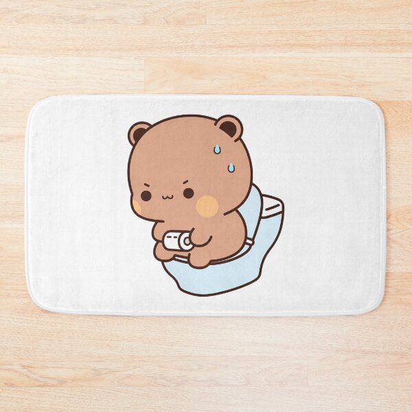 Item preview, Cute Dudu Bear Sitting on Toilet designed and sold by Tom-Riley.
