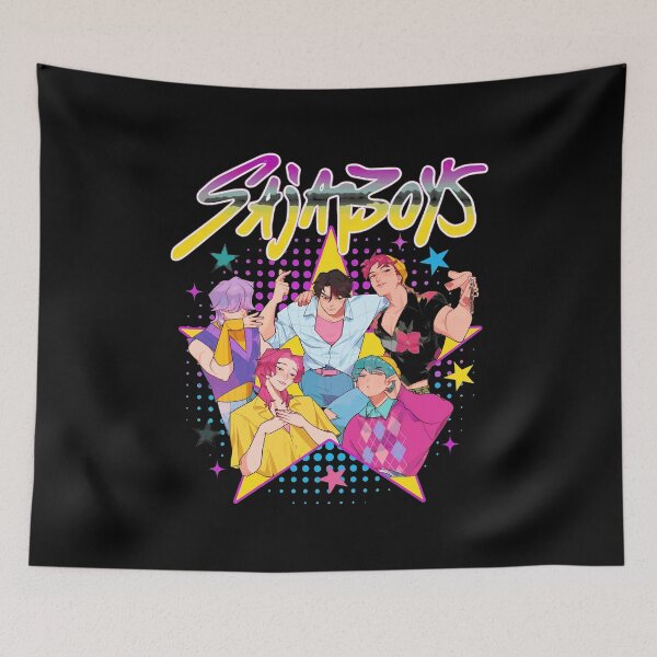 Item preview, Retro Anime Group Starburst Tee designed and sold by ArielRome60612.