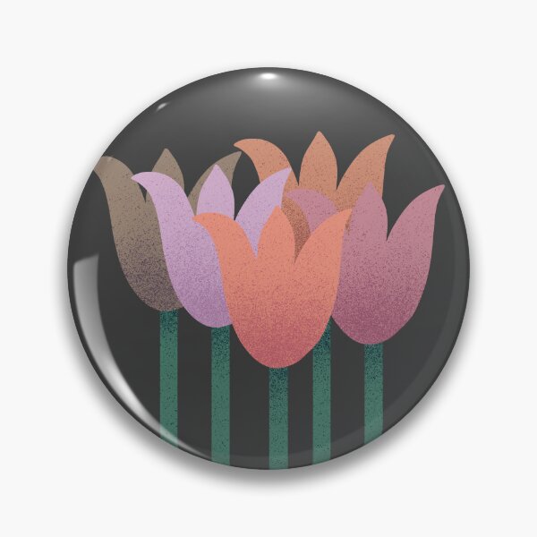 Item preview, Flower Market - Pastel Abstract Tulips on Black designed and sold by DuckyRubin.
