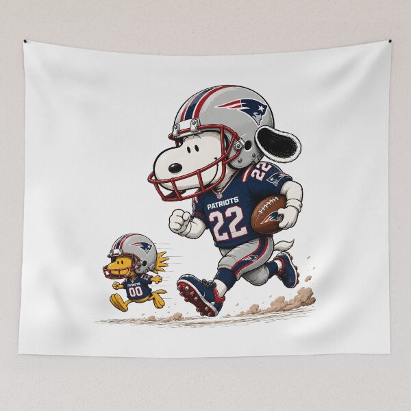 Item preview, New England Patriots Funny Snoopy and Woodstock Players Football Team  designed and sold by Har-vee.
