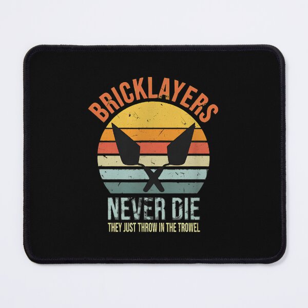 Item preview, Bricklayers Never Die Throw In Trowel Retro Sunset designed and sold by reagorempe.