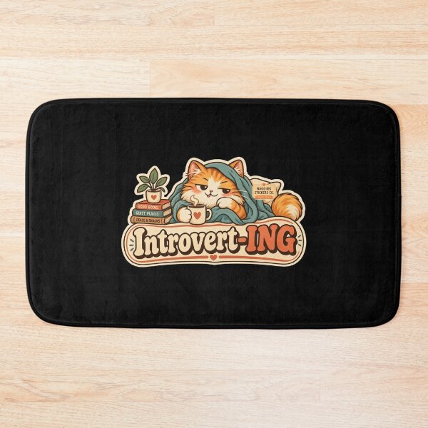 Item preview, NAGGING CAT BY NAGGINGSTICKERSCO. NAGGINGCAT INTROVERT-ING COLLECTION | BLACK Edition | No.01 designed and sold by LaMaisonOfMY.