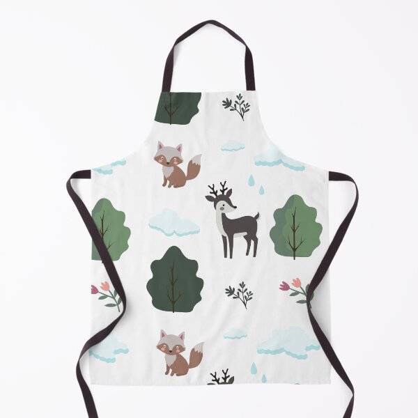 Item preview, Cute Woodland Animals Fox Deer Trees and Flowers Vector Sticker Pack designed and sold by ElenMart.