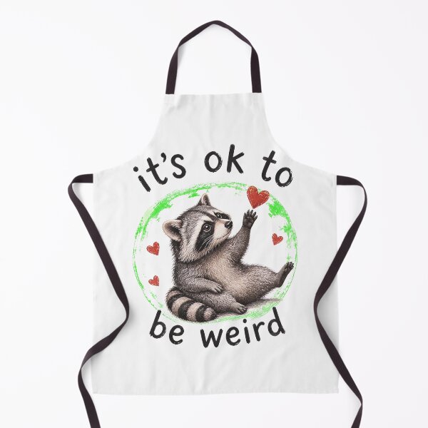Item preview, Cute Raccoon It's Ok To Be Weird designed and sold by felixpalette.