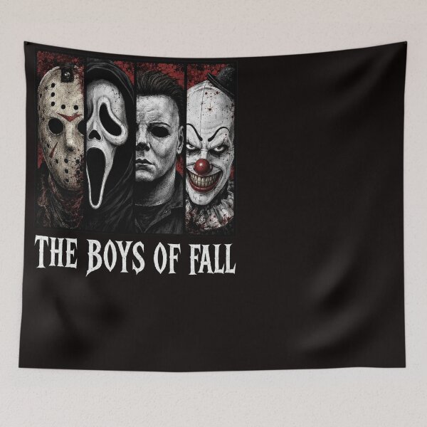 Item preview, Halloween Tshirts Michael Myers Jason Voorhees Ghost Face Art The Clown Boys Of Fall Retro designed and sold by Hydlaaksmndriss.
