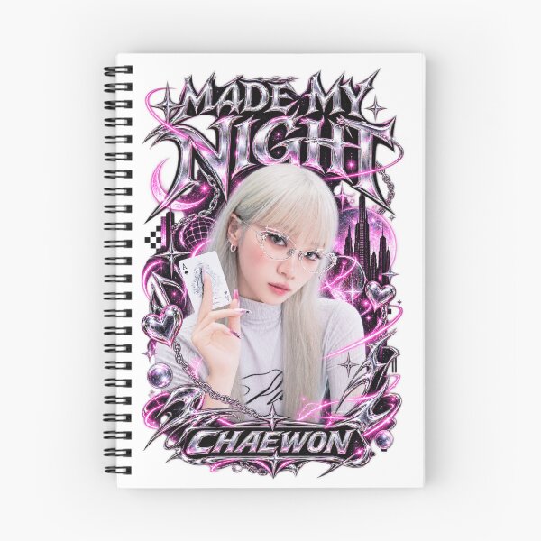 Item preview, Chaewon LE SSERAFIM Made My Night Graphic | Y2K Chrome Metal Tee designed and sold by Valereekmerch.