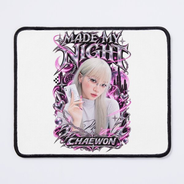 Item preview, Chaewon LE SSERAFIM Made My Night Graphic | Y2K Chrome Metal Tee designed and sold by Valereekmerch.