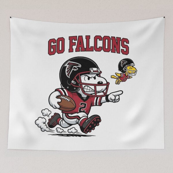 Item preview, Snoopy Go Atlanta Football Fan Art designed and sold by CaneufeyCip.
