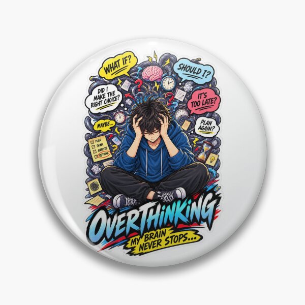 Item preview, Overthinking My Brain Never Stops designed and sold by carestazafeli.