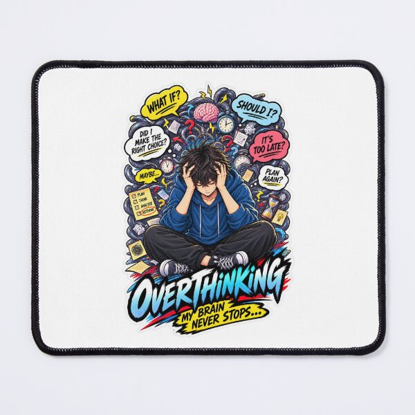 Item preview, Overthinking My Brain Never Stops designed and sold by carestazafeli.