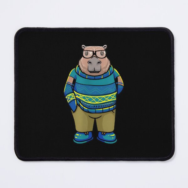Item preview, Capybara in Glasses and Sweater designed and sold by falsoyazeis.