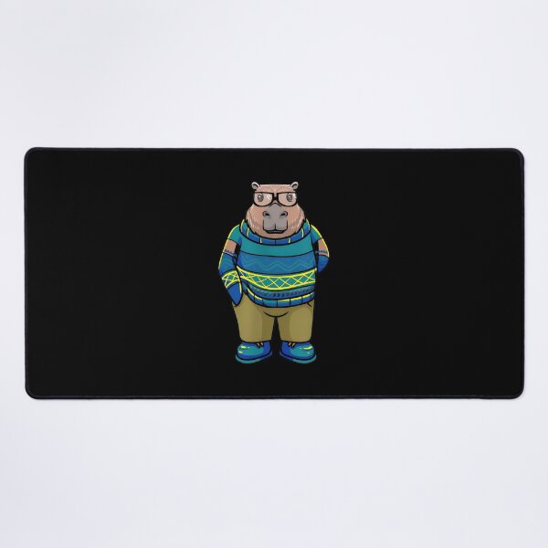 Item preview, Capybara in Glasses and Sweater designed and sold by falsoyazeis.