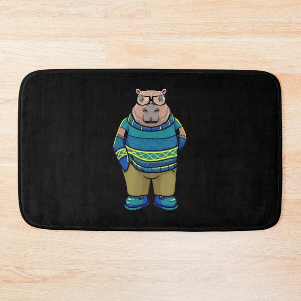 Item preview, Capybara in Glasses and Sweater designed and sold by falsoyazeis.
