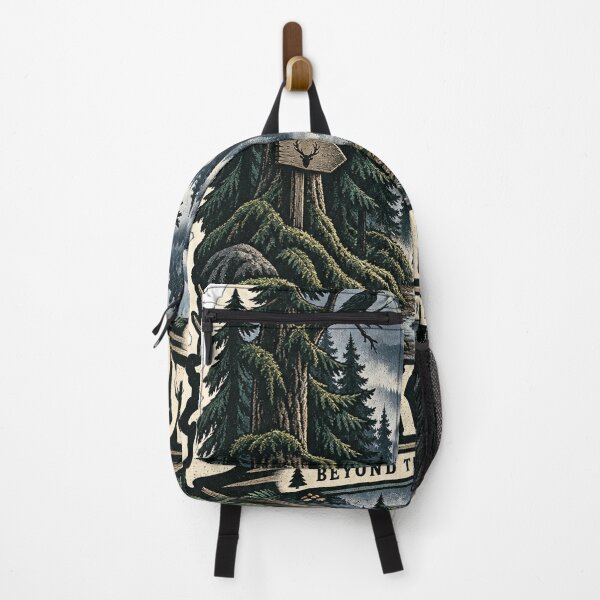 Item preview, Black Forest Beyond the Treeline – Haunted Woodland Travel Sticker designed and sold by ChicClicker.