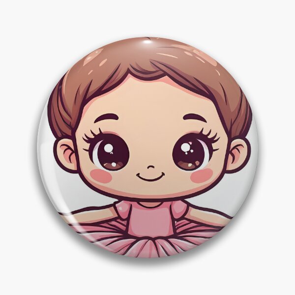 Item preview, Cute Pink Ballerina - Kawaii Dancer designed and sold by Holub Art Studio & design.