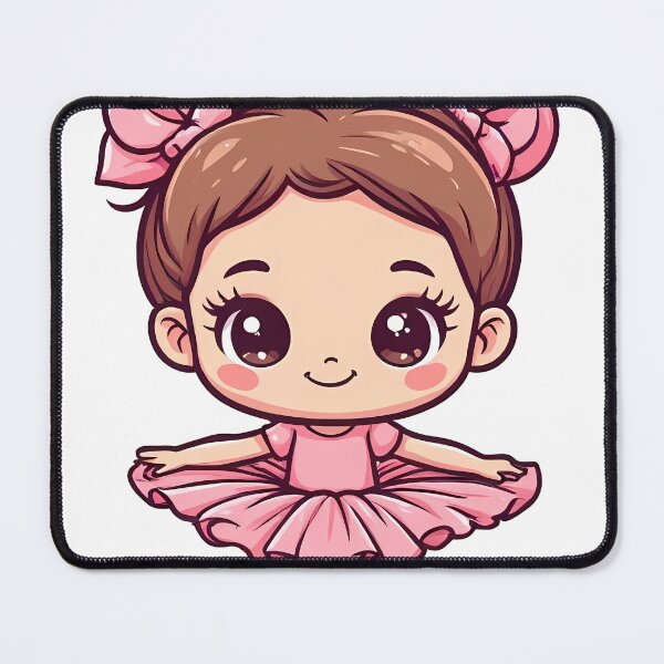 Item preview, Cute Pink Ballerina - Kawaii Dancer designed and sold by Holub Art Studio & design.