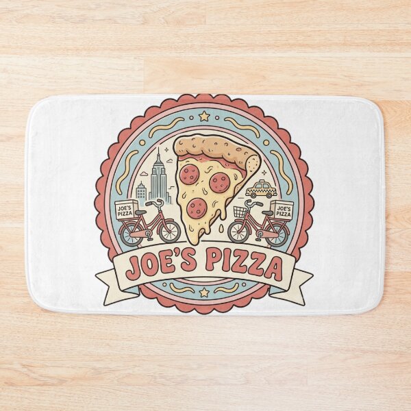 Item preview, Joe's Pizza Vintage Retro New York Pizza Souvenir Badge designed and sold by Fandom Universe.