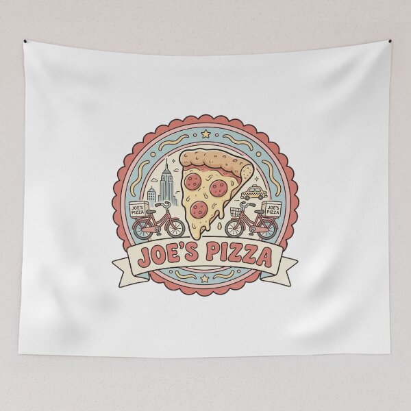 Item preview, Joe's Pizza Vintage Retro New York Pizza Souvenir Badge designed and sold by Fandom Universe.