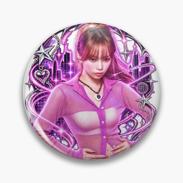 Item preview, Chaewon LE SSERAFIM Chrome Star Sticker | Y2K Pink Cyber Decal designed and sold by Valereekmerch.
