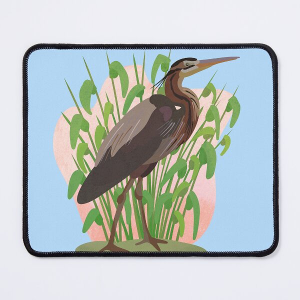 Item preview, Illustration of a Purple Heron in the Wild designed and sold by FandomizedRose.