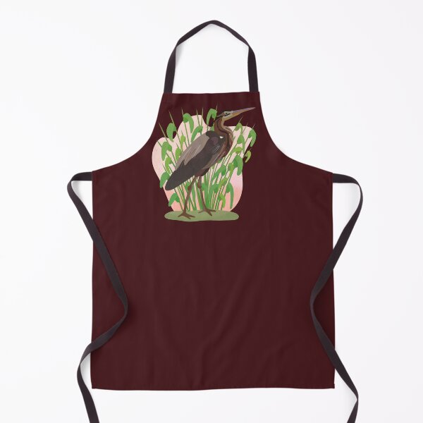 Item preview, Illustration of a Purple Heron in the Wild designed and sold by FandomizedRose.