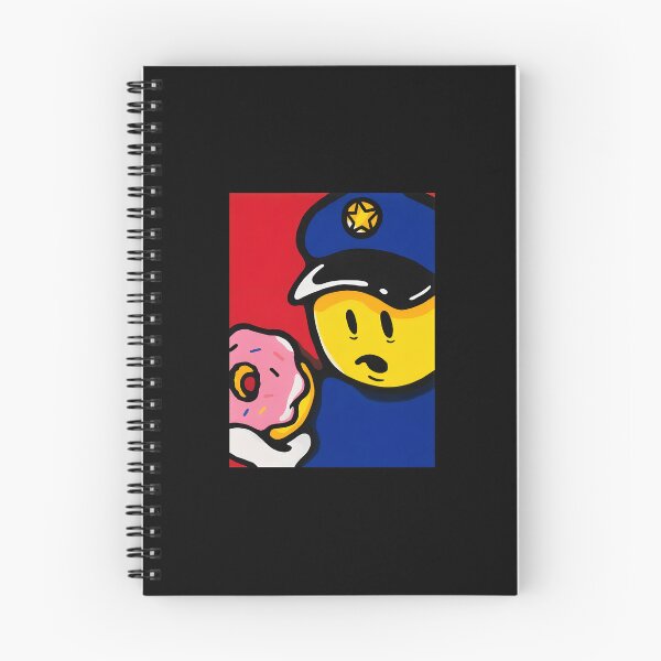 Item preview, Cartoon Cop with Donut Art designed and sold by falsoyazeis.