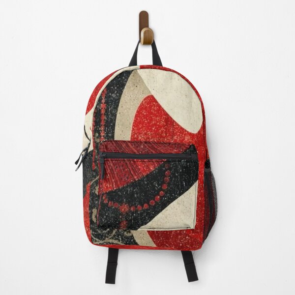 Item preview, Japanese Geisha Portrait Red Umbrella — Modern Asian Art Print designed and sold by LYAN-STORE.