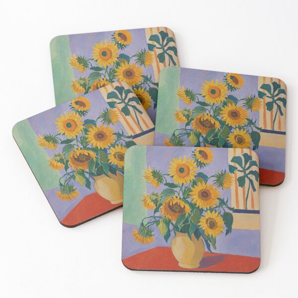Item preview, Vincent Van Gogh's 'Sunflowers' in a Fauvism Style designed and sold by Neon-Mama.