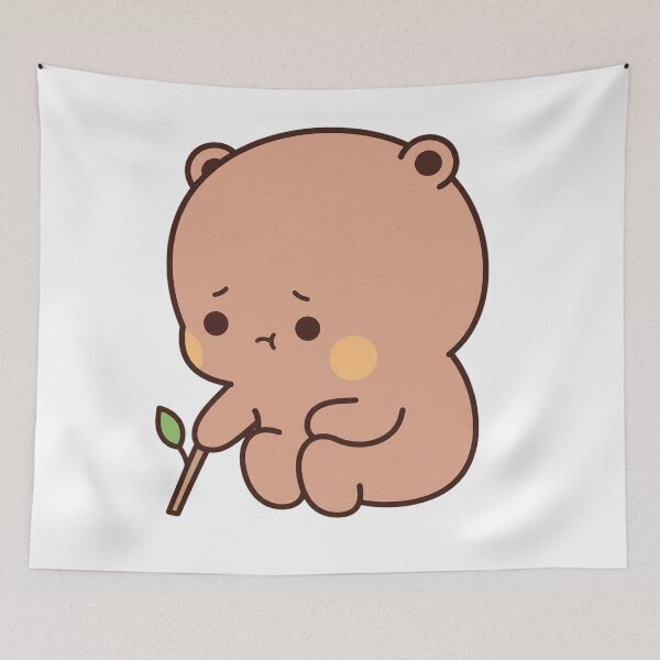 Item preview, Cute Sad Dudu Bear Holding Stick designed and sold by Tom-Riley.