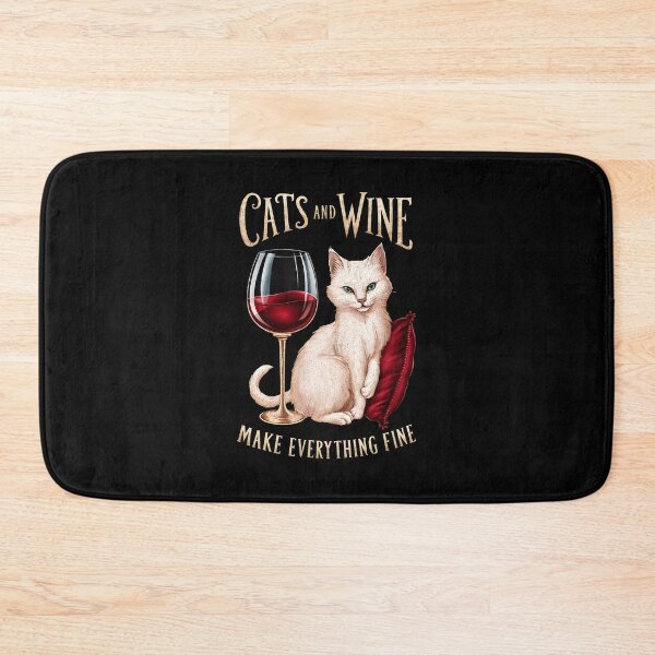 Item preview, Cats And Wine Make Everything Fine designed and sold by reagorempe.