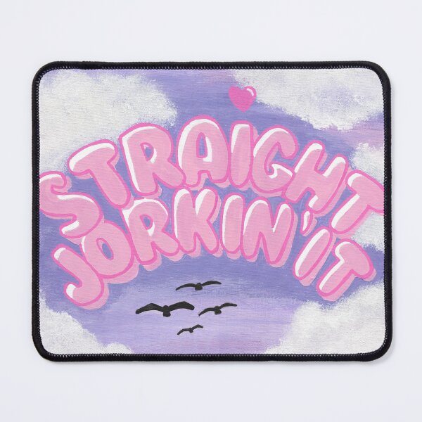 Item preview, Straight Jorkin’ It - bold pink canvas painting designed and sold by FoulfaeriePrint.