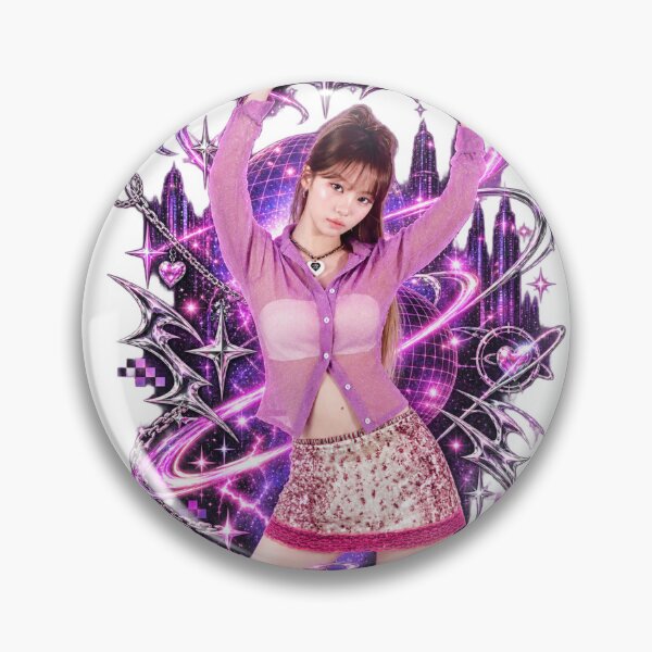 Item preview, Chaewon LE SSERAFIM Photocard Frame Print | Y2K Chrome Sparkle designed and sold by Valereekmerch.
