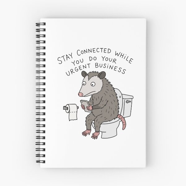 Item preview, Funny Opossum On Toilet Stay Connected designed and sold by SayMaria.